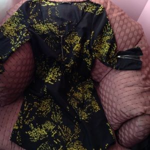 Black and yellow print Zara Collection Dress